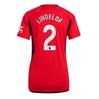 Manchester United Victor Lindelof #2 Hjemmedrakt Dame 2023-24 Kortermet